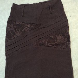 Black Fitted Pencil Skirt size 2
